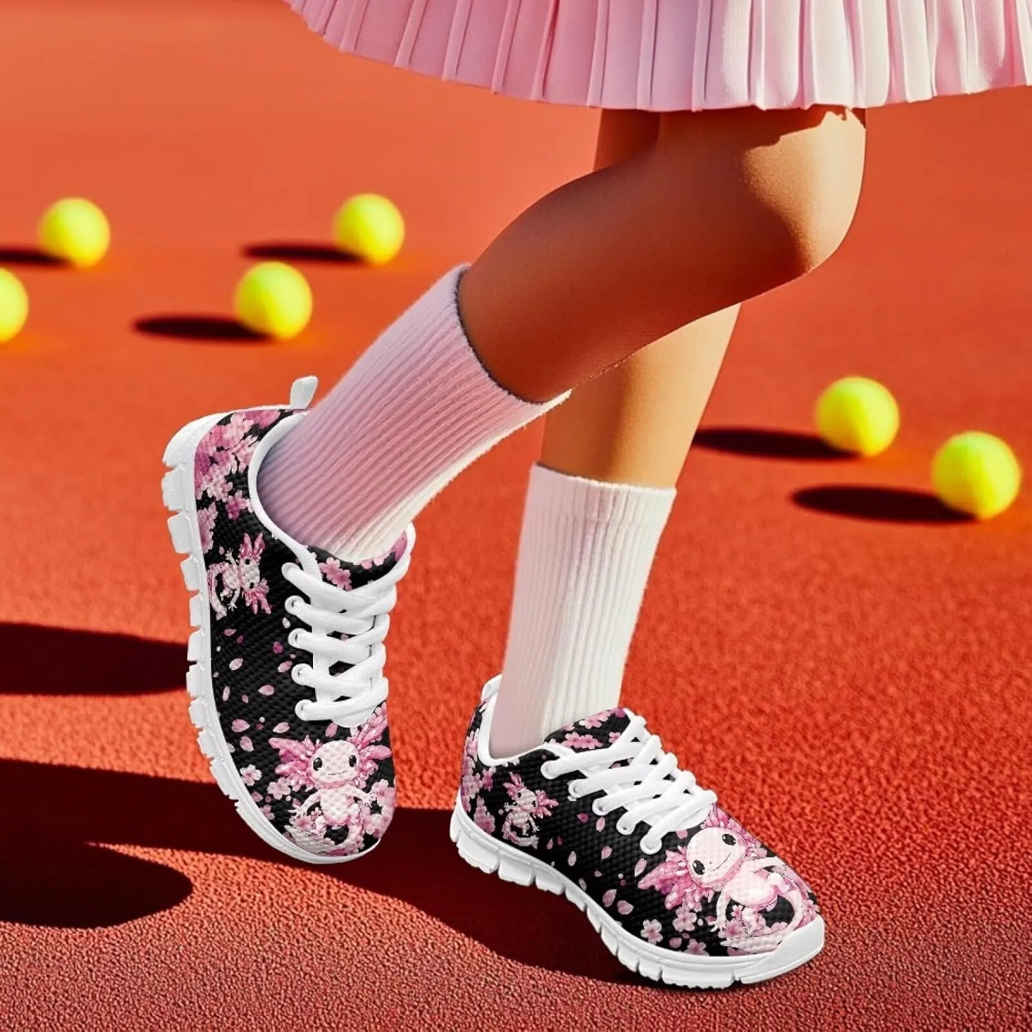 Yzaoxia Kids Tennis Shoes Lightweight Comfortable Kids Shoes Girls Boys Breathable Casual Shoes