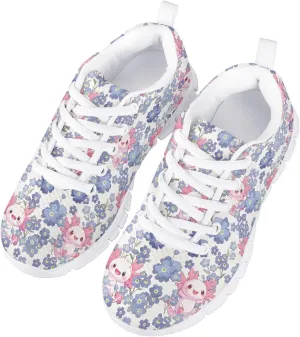 Yzaoxia Little/Big Kids Tennis Shoes for Girls Breathable Mesh Sneakers Lightweight Running Shoes Size 11-3
