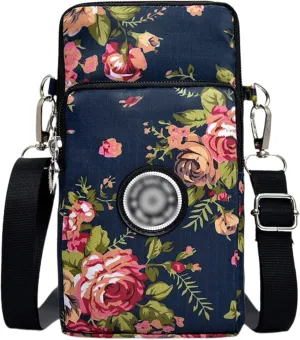 ZGMYC 3-Layers Cellphone Pouch Wristlet Purse Waterproof Sports Armband Shoulder Bag Wallet