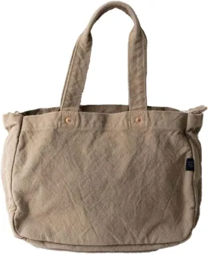 ZIP Tote Bag Cotton100% Canvas Zipper Fastener Simple japan Washable Sholder hand Bag (VC-23)