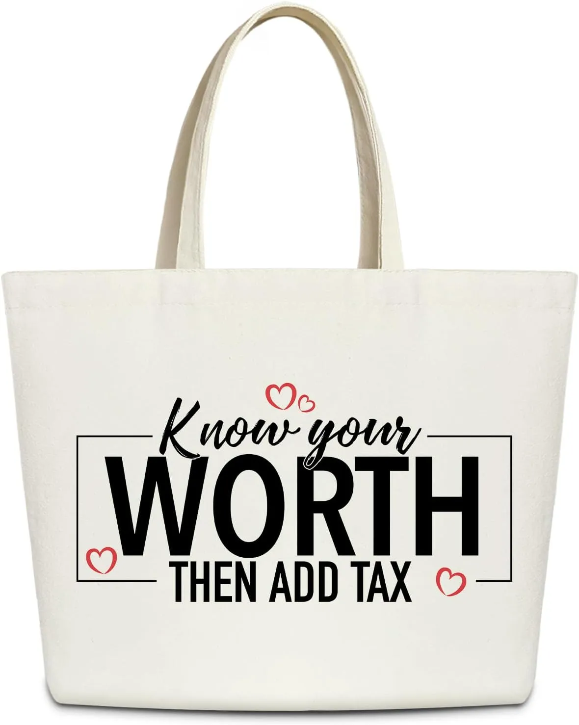 Ziyouza Canvas Tote Bag for Women Tote Bag Cute Aesthetic Tote Bag Reusable Tote Bag for Travel Vacation Shopping -A